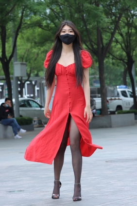街拍作品 黑丝红长裙[341P2.58G]
